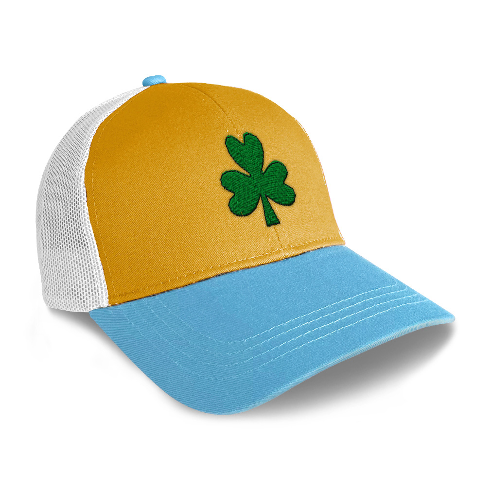 Trucker Hat for Men & Women Shamrock Cotton Snapback Baseball Cap - Picture 16 of 17