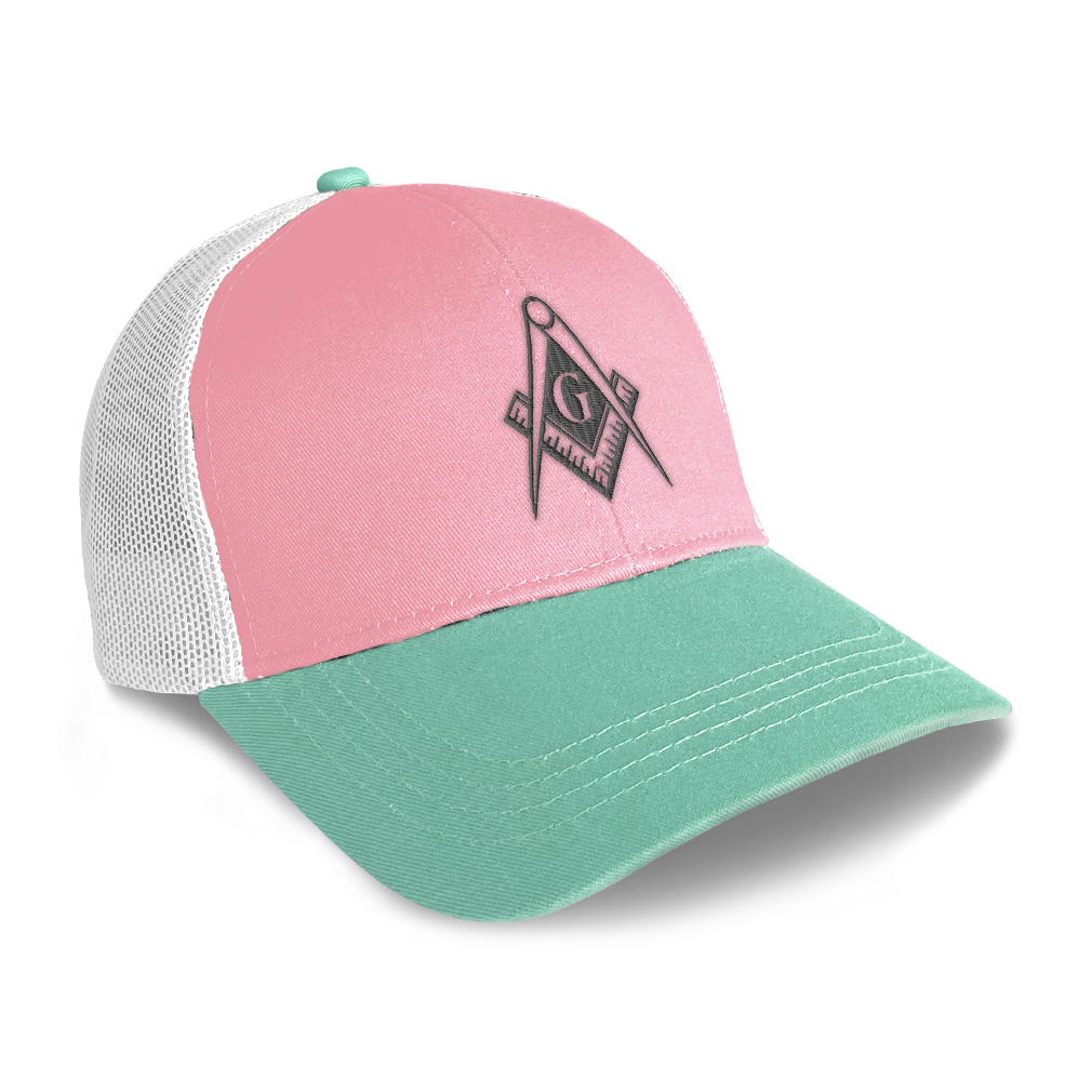 Trucker Hat for Men & Women Mason Gray Thread Cotton Snapback Baseball Cap - Picture 14 of 17